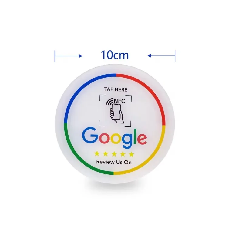 Sticker NFC redondo para reseñas de Google – imagen 2